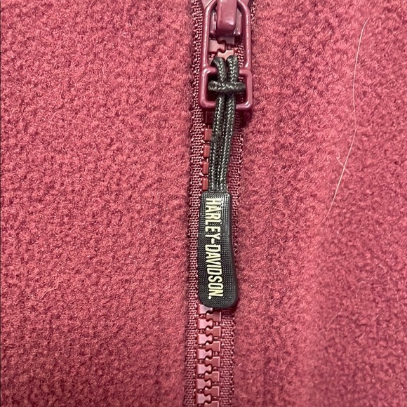 Harley Davidson Women's Burgundy Vest - Picture 2 of 6